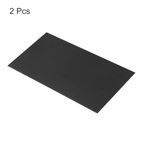 QUARKZMAN 2 Stück Kohlefaserplatte 250×100×1,5mm Matte Oberfläche Pultrudierte Flache Kohlefaserplatte Köpergewebe Panel für Drachen RC Flugzeug