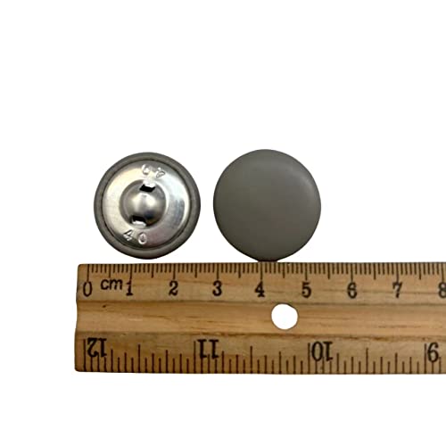Hongrun10Pc Leather Covered Buttons With Shank Sew On For Leather Clother Dress Coat Jeans Sofa Decoration Carfts, 1 Inch, Gray #TOP1