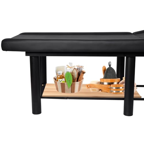 Spa Table, Stationary Massage Table | Massage Bench Waching Bed - Metal Frame Cosmetic Table with Adjustable Backrest for Spa Hairdressing Cosmetics - Image 6