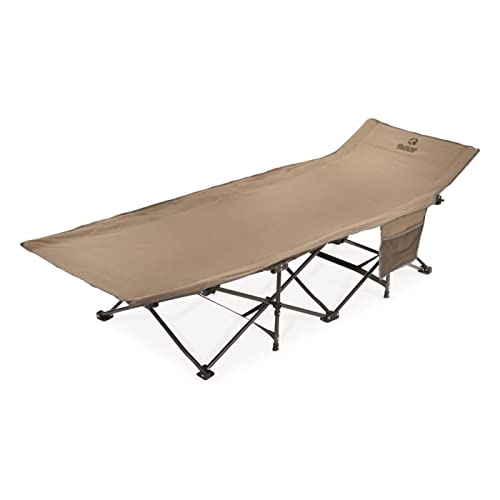 Guide Gear Quick Fold-Up Folding Camping Cot for Adults, Portable Travel Camp Bed for Sleeping, Lightweight, 300-lb. Capacity, with Carry Bag Brown