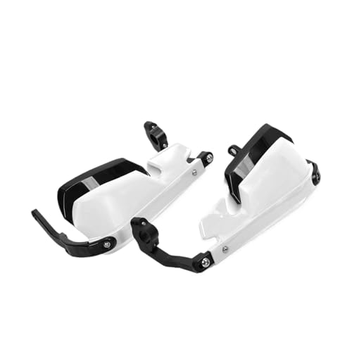 Protège-mains moto en alliage d'aluminium blanc pour levier 450