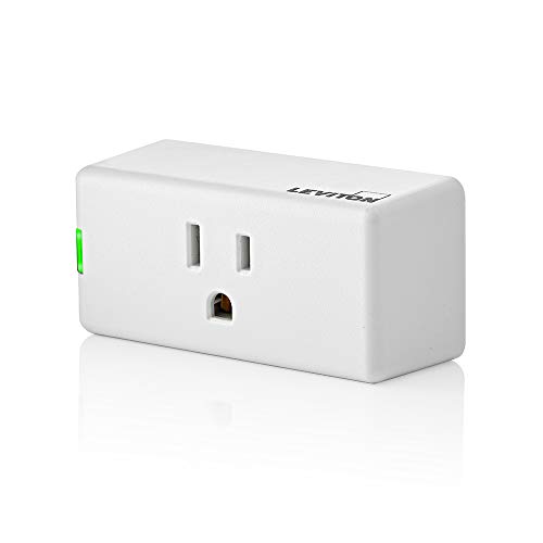 Leviton Decora Smart Plug, Wi-Fi 2Nd Gen, Works With My Leviton, Alexa, Google Assistant, Apple Home/Siri & Wire-Free Anywhere Companions For Switched Outlet, D215P-2Rw, White #TOP6