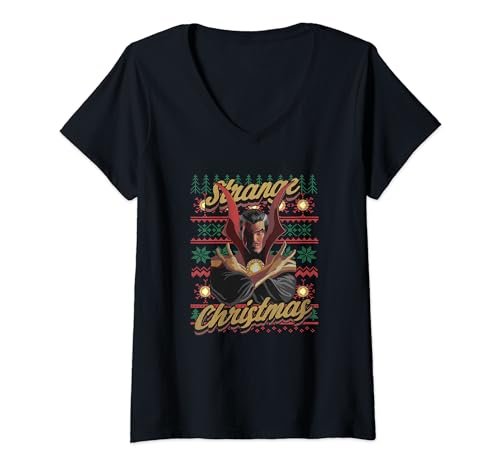 Doctor Strange pull moche Noël t-shirt Marvel Comics : idée cadeau geek homme