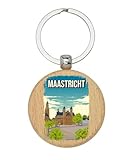 Photo Gallery maastricht - portachiavi da viaggio con skyline olandese, in legno, portachiavi con targhetta personalizzata Photo Gallery maastricht - portachiavi da viaggio con skyline olandese, in legno, portachiavi con targhetta personalizzata