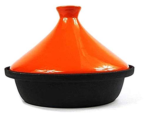 Cacerola clásica de cerámica refractaria con tapa, utensilios de cocina, restaurante, base resistente a altas temperaturas y tapa de embudo de gres, cacerola de cerámica para la cocina del hogar