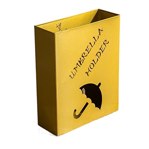Porte-parapluies rectangulaire en métal design compact 33x12x41 cm pour entrée