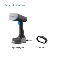Braun QuickStyle 5 GS5031BL Dampfglätter, Dual FreeGlide 3D Technologie, FastSteam Technologie, Steamer, Dampf 25 g/min, Wassertank 150 ml, 2,5 m Kabellänge, in 45 Sekunden bereit, 1200W, Schwarz/Blau – Ansicht 9