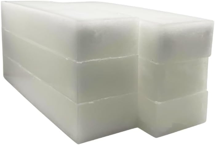 Multi-Purpose Paraffin Wax Blocks Ideal for Candle Making Canning Waterproofing Metal Protection and More (1lb. Block 2lb. Blocks 3lb. Blocks 6lb. Blocks) (6lb. Block)