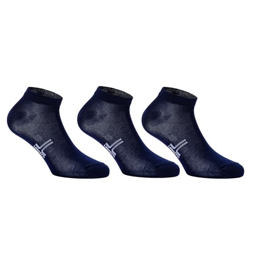 LANCETTI - 3 pares de calcetines cortos zapatillas para hombre o mujer, fantasmas de algodón hilo de Escocia