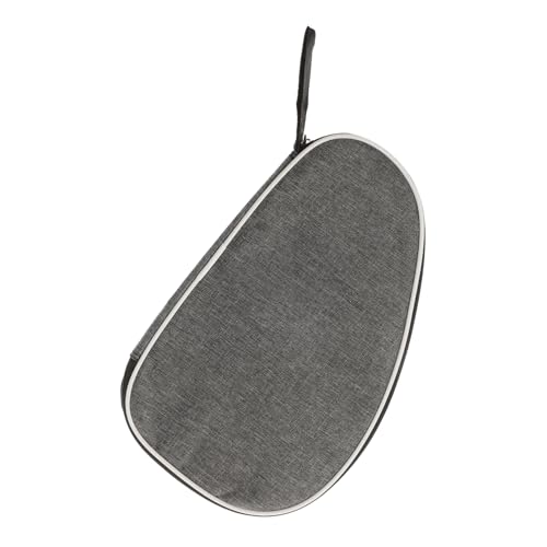 HYTROVE 卓球ラケットケース 防水パッド入り 耐久性ポータブルラケットバッグ 収納セキュリティ付き アスリート向けシェル型ケース グレー