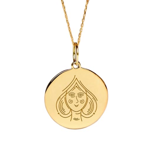 Chaîne 45 cm LKBEADS en argent avec pendentif charme plaqué or pour offrir