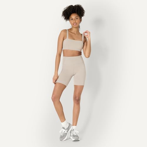 Image of Amazon Essentials Women's Active FormFlex Buttery Soft Light Support Bandeau Sports Bra with Adjustable Straps