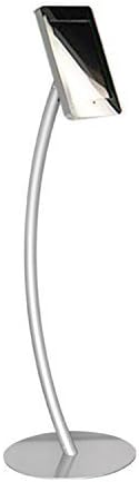 The Curbie Gooseneck ipad Floor Stand Kiosk Display Holder 40.2-inch Tall, Adjustable Rotating Bracket Security Lock Enclosure Best Tablet Holder for Business Trade Show Event (8O-8UD7-G2RA)