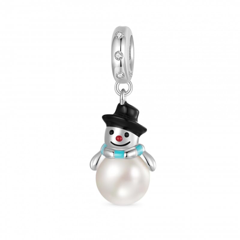 Image of GNOCE Christmas Charm Silver Plated & Sterling Silver Bracelet Gift