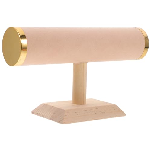 AKOOSY 軽奢実木シングルブレスレットスタンド 腕時計 バングル ヘアバンド用アクセサリーホルダー デスク周り整理用ジュエリーディスプ