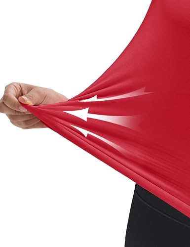 MAGCOMSEN Women's Crop Tank Tops Workout Sleeveless Shirts Loose Fit Gym Yoga Top with Side Slits4