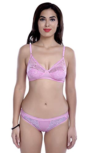 Image of PIBU Women's Bra Panty Set Pink