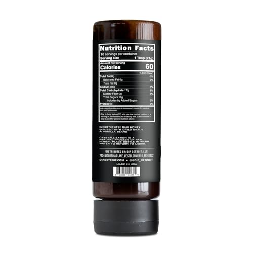 Dip de miel con vainilla 12 oz botella 1 pack miniatura 2