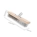 Garneck Stainless Steel Wire Floor Brush Head 30cm Bristles Heavy Duty Scrub Brush for Kitchen Tiles Bathroom Grout Cleaning with Connector, Industrial Janitorial Scrubbing Tool