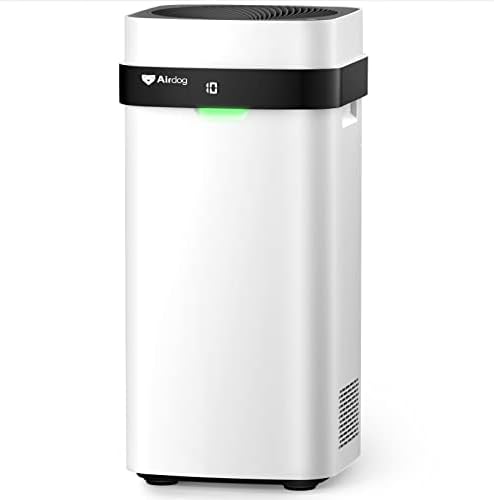 Airdog X5 Medical Grade Air Purifier with FDA , Up to 1614ft2, Washable Filter Ozone Air Purifier for Home Large Room, 360° Removes Viruses, Mold, Bacteria, Allergens, Asthma Triggers, Smoke, Odor Pets, Dust