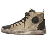 Spieth & Wensky - Herren Trachten Schuhe, Newton Sneaker (030153-1454), Größe:39, Farbe:Sesam/Fenchel (6101)