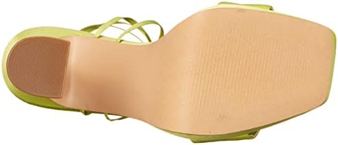 Madden Girl Women's Zorra Heeled Sandal, Lime, 6 | Image 3