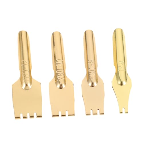 Angoily 4pcs Flat Fountain Pen Nibs for Calligraphy for Artists Calligraphers and Illustrators