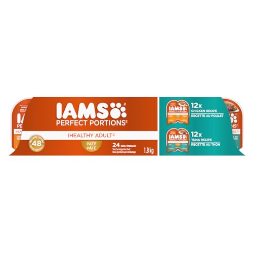 IAMS Perfect Portions Adult Wet Cat Food - Chicken and Tuna Paté Variety Pack, 75g (24 Pack) image 7