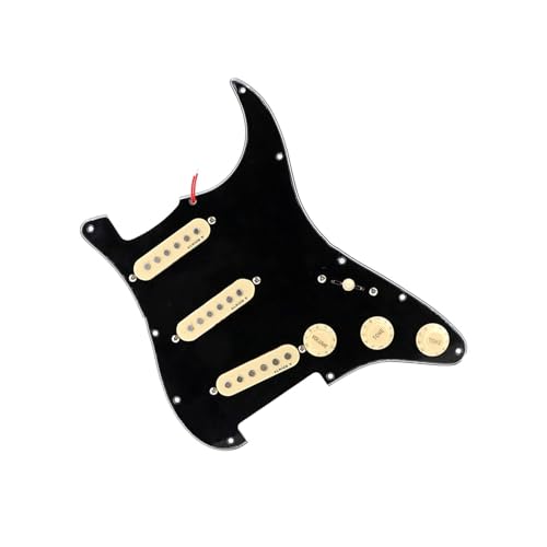 Kit de chargement de pickguard beige avec plaque pre-cablee reduction bruit