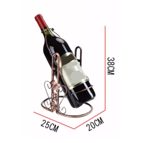 Soporte Decorativo de Metal para Botellas de Vino miniatura 2