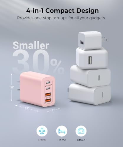 Image of 2Pack 40W USB C Charger Block, Multi-Port Type C Fast Phone Charging Blocks