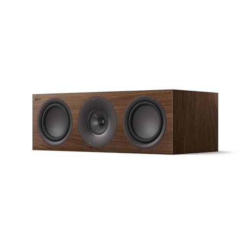 KEF Q6 Meta Diffusore HiFi passivo centrale/LCR, noce | Musica | TV & Home Cinema | Gaming | Cassa chiusa a 3 vie | Driver Uni-Q da 10 cm con tecnologia MAT | Driver LF Dual da 16,5 cm