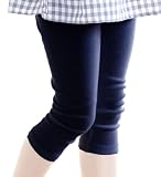 [Bee] ビー 7分丈レギンス ガールズ 女の子 ボーイズ 男の子 キッズ スパッツ シンプル 伸縮性 無地 部屋着 春 夏 bcc01101 110cm ネイビー