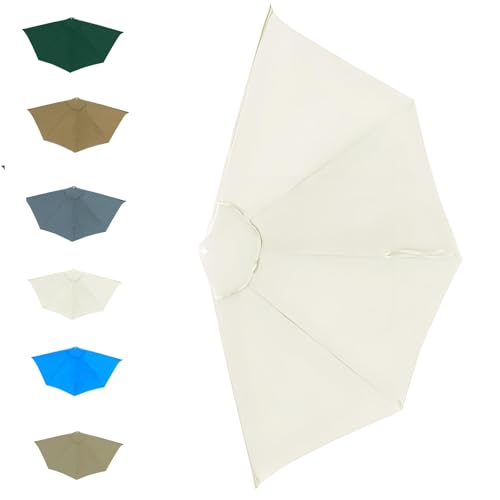 Toile parasol demi-rond 2,7m pour optimiser l'ombre de votre petit balcon
