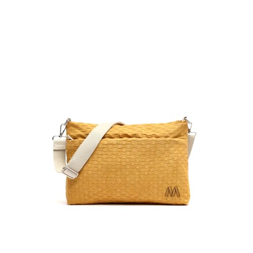 MISAKO Xedrez bolso bandolera Mujer - Xedrez Mostaza 21 X 30 X 7 cm