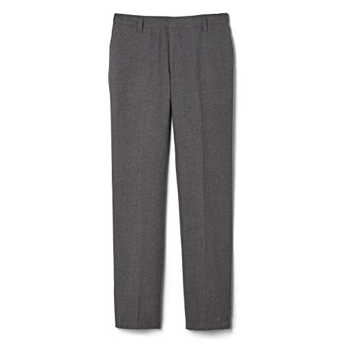 French Toast Boys' Adjustable Waist Flannel Straight Leg Dress Pant
