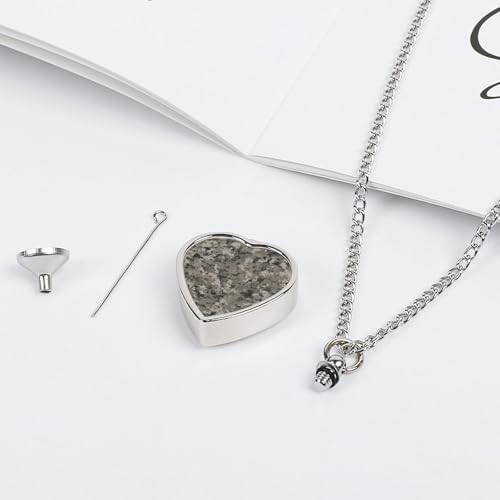 Collier urne funéraire cœur étanche pour protéger les cendres sans peur - 4