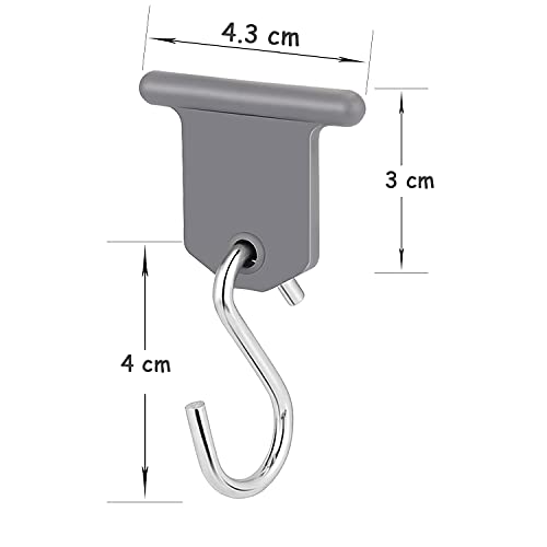 DONGNOD Confezione da 8 ganci per tenda da