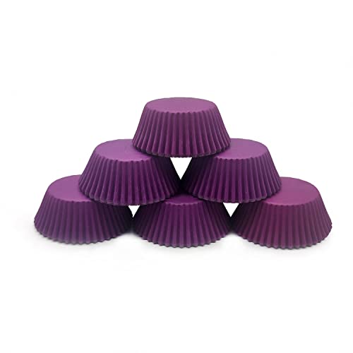 Image of Standard Baking Cups, Classic Purple Greaseproof Festive Cupcake Liners, 150-Count
