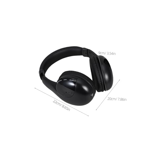 Casque écouteurs stéréo sans fil avec micro émetteur et radio FM