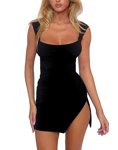 Amazon.com: HYPERFIRE Women's Summer Square Neck Low Back