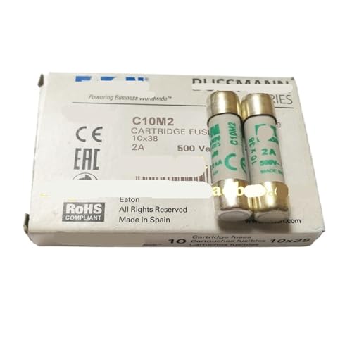 Fusible C10M2 2A AM résout les disjonctions intempestives 500V 10X38mm pour moteur lot de 2