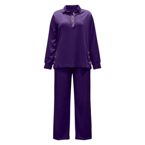 Velour Tracksuit Womens 2 Piece Collared Top Wide Leg Pants Velet Sweatsuit - image 5