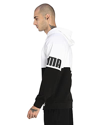 PUMA Power Colorbloc Maglia, Bianco White, XS Uomo...