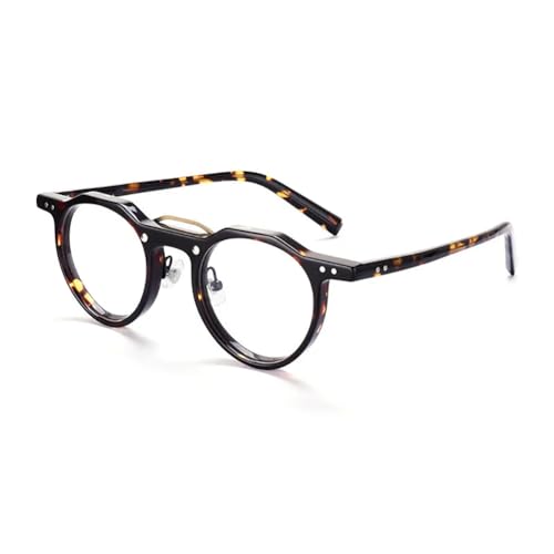 Genérico Gafas de Lectura con Bloqueo de luz Azul Montura Ovalada antifatiga Visual para Leer en la computadora Gafas para TV para Hombres y Mujeres,Tortoise 2,1.5 x