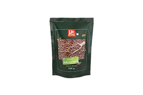 Image of LEO COFFEE Special Peaberry, Freshly Ground Filter Coffee Powder Bag, 250g (Medium Grind)