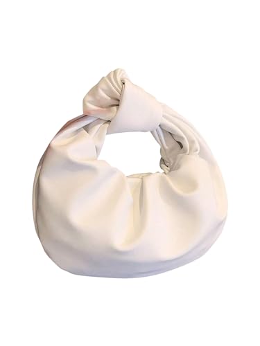 Image of GORGLITTER Women's Cute Hobo Bag Ruched Twist PU Leather Clutch Purse Handbag with Magnetic Closure | Cute