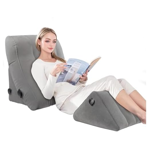 EKEPE Inflatable Wedge Pillow Set for Sleeping, Bed Wedge Pillow Set for Travel, Post Surgery Pillow for After Surgery, Knee & Back Pain, Acid Reflux, GERD, Anti Snoring, Heartburn
