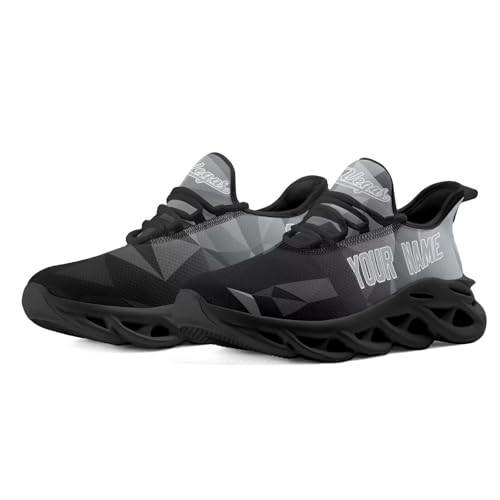 Custom Sports Shoes for Men-Personalized Athletic Sneakers with Name Number,Lightweight Non-Slip Gym Running Shoes,Unique Gifts for Fans Youth.