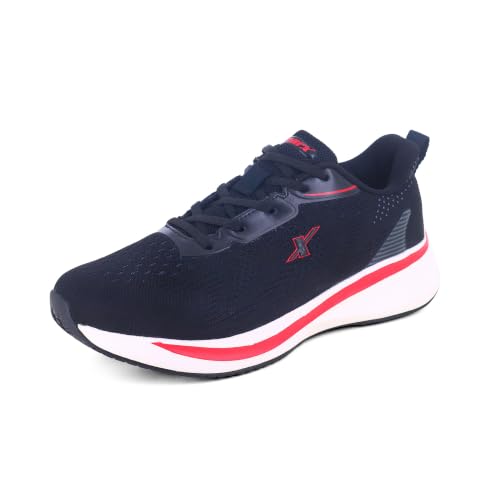 Image of SPARX Sports Running Shoes for Men - Lightweight Breathable Lace-Up Athletic Shoes with Cushioned Comfort, Shock Absorption, Durable Grip, Flexible Sole & Everyday Walking Performance
